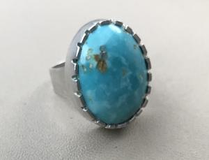 Turquoise Ring in Silver