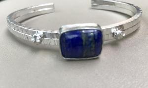 Lapis Lazuli Bracelet in Silver